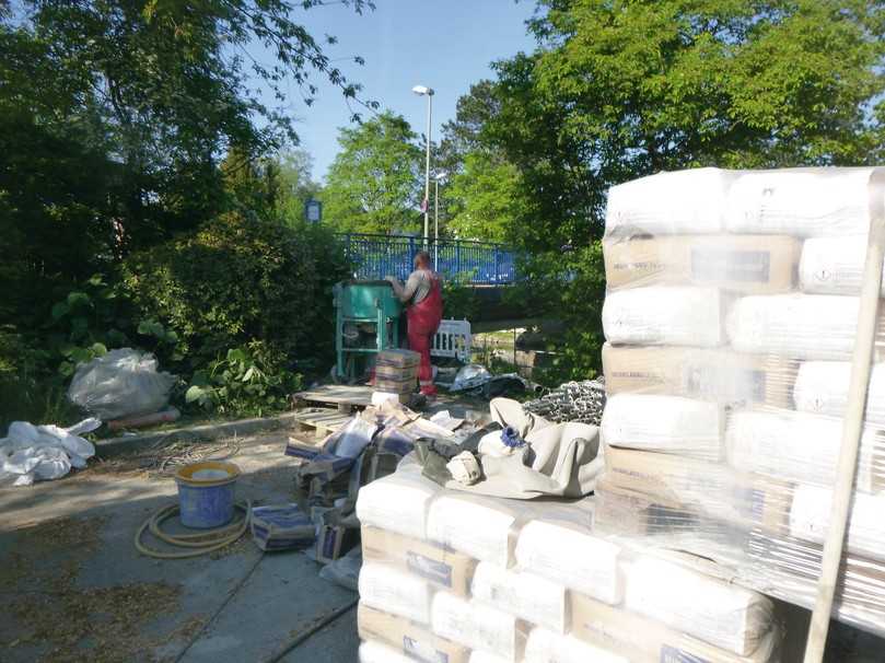 Die Mischanlage für das Verfüllmaterial zur Ringraumverdämmung. | Foto: Swietelsky-Faber