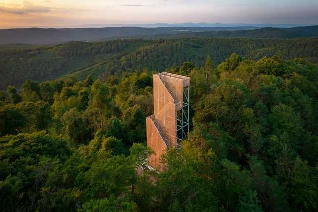 Der dritte Preis der Kategorie Architektur ging an Eldine Heep & Klemens Schillinger sowie Manfred Karl für das Projekt Aussichtsturm Vierte Wand. | Foto: Leonhard Hilzensauer