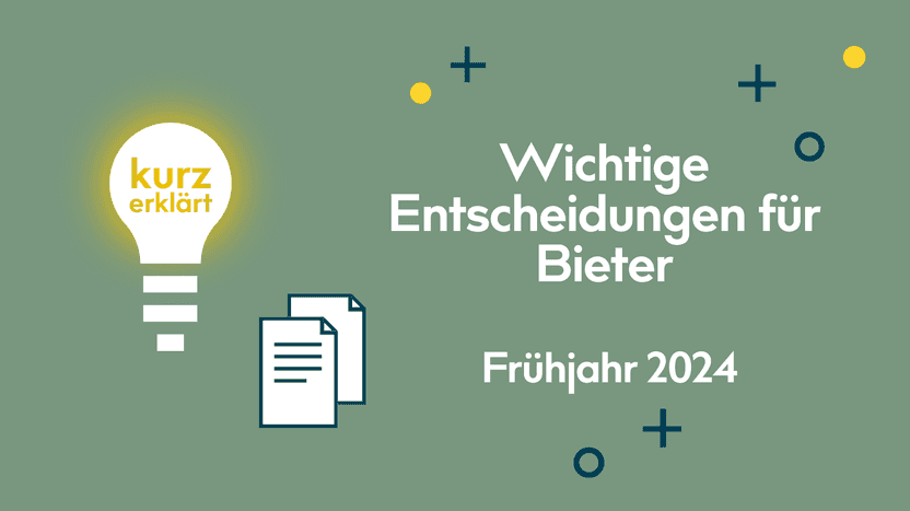 Diese fünf wichtigen Entscheidungen sollten Bieter kennen, um ihre Zuschlagschancen beim nächsten Vergabeverfahren zu verbessern.