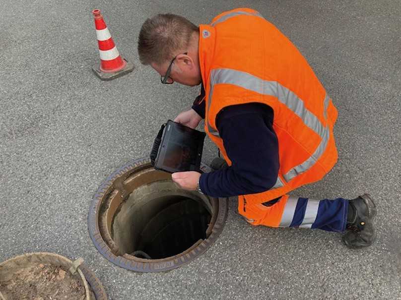 BetriebToGo im Einsatz: Dokumentation des Arbeitsschritts vor Ort | Foto: SAL Lünen