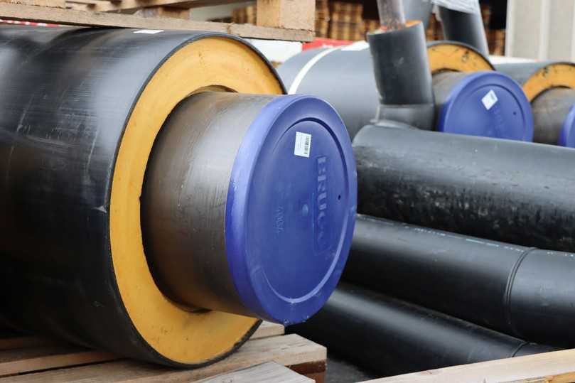 Eingebaut werden Fernwärmerohre von Brugg. | Foto: Brugg Pipes Eingebaut werden Fernwärmerohre von Brugg. | Foto: Brugg Pipes