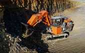 Erster Hitachi EX2000-7 in Europa in Betrieb