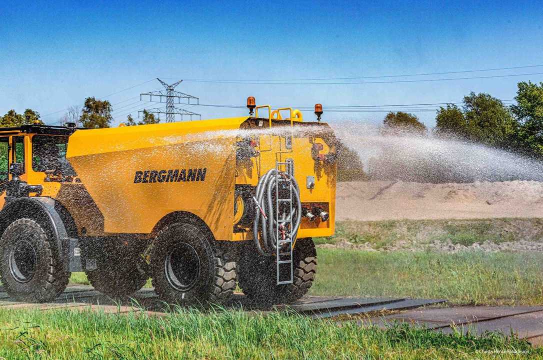 Bergmann Water Cart für die mobile Staubbindung auf Baustellen