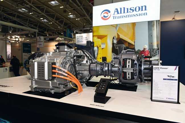 Die einmotorige E-Achse Allison eGen Power 130S elektrifiziert mittelschwere und schwere Baufahrzeuge. | Foto: QUATEX
