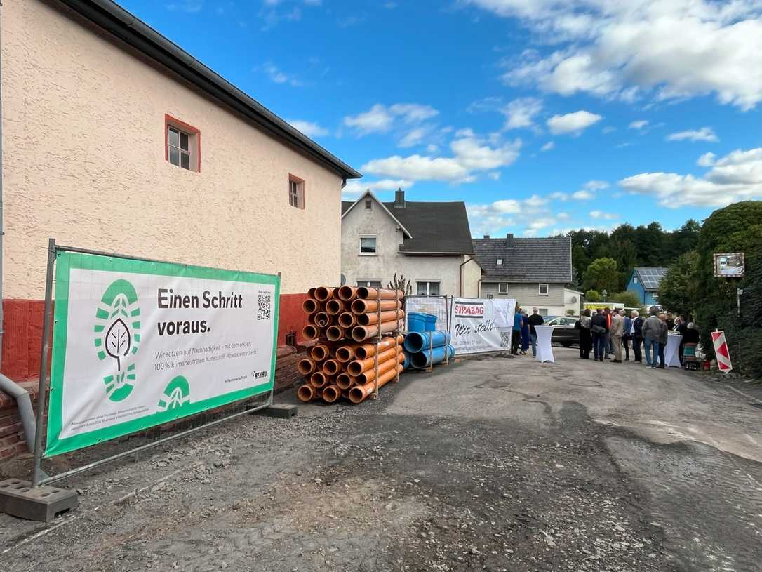 Klimaneutraler Kanalbau in Lindenberg mit nachhaltigen Rehau Rohrsystemen