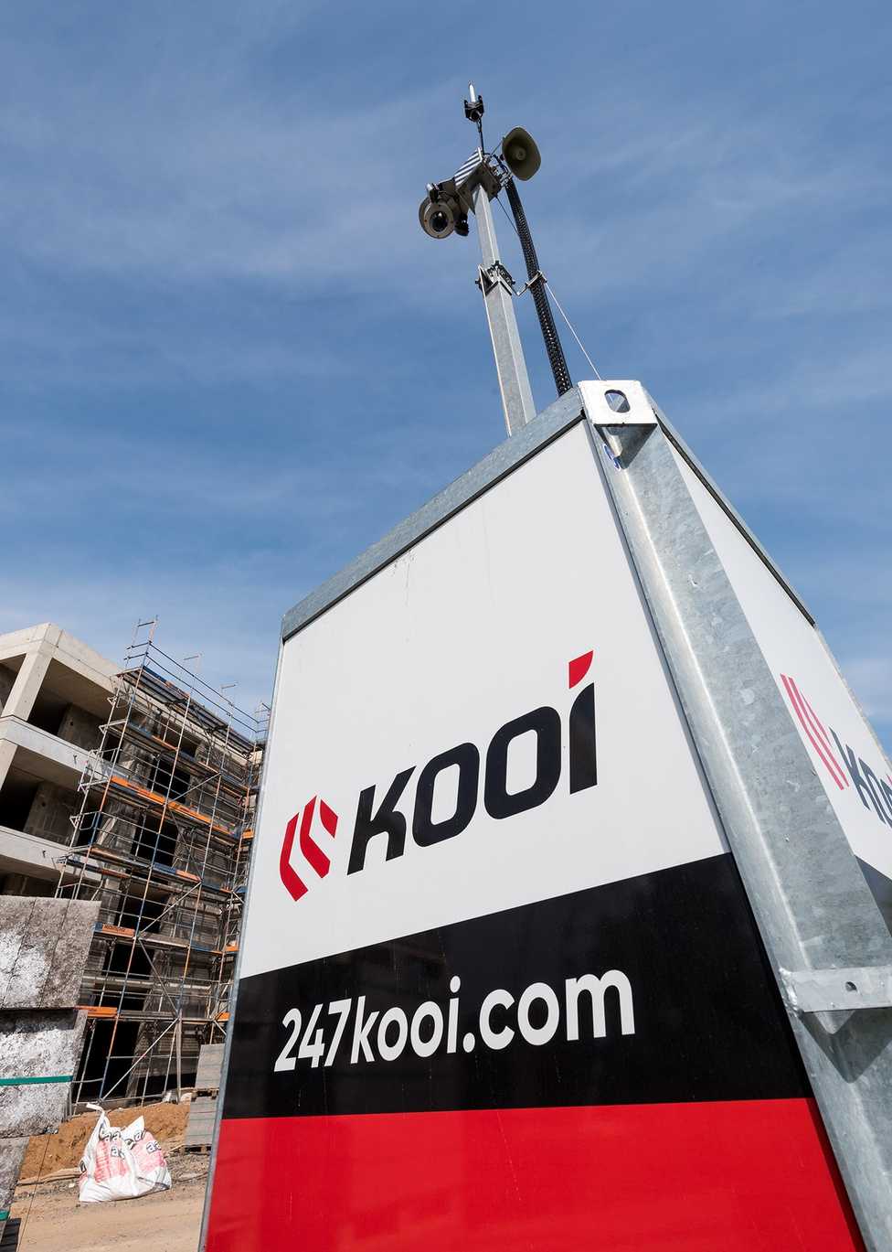 Video-Überwachung zum Schutz vor Diebstahl am Bau: Kooi Security auf der Nordbau