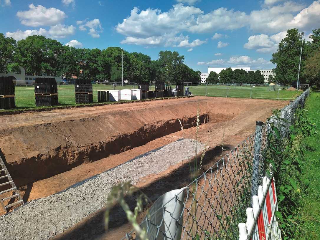 Sportplatzbewässerungsanlage als Reallabor für Nutzwasser-Forschungsprojekt