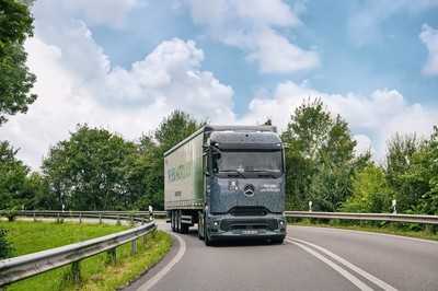 Mit vollelektrischem Mercedes-Benz eActros 600 auf Tour