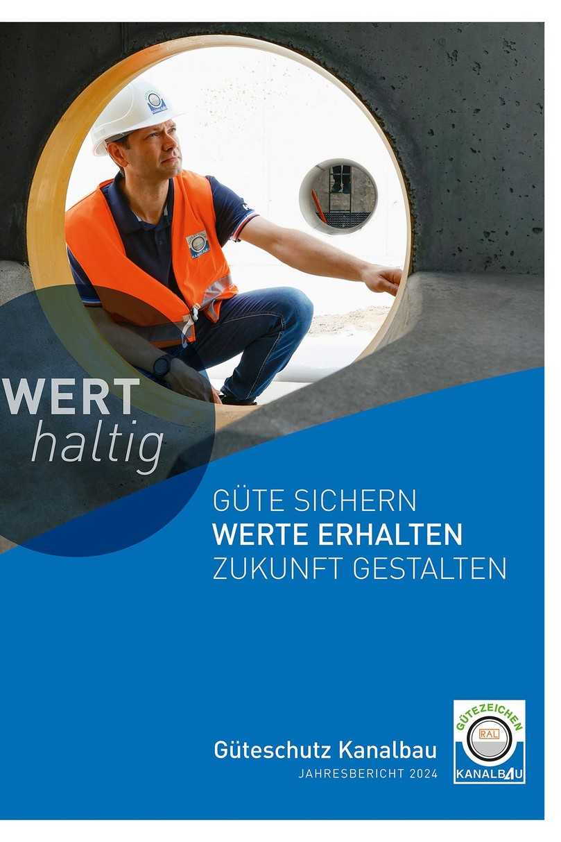 Der Jahresbericht informiert über die Entwicklung der Mitgliederzahlen und die umfassenden Aktivitäten der Gütegemeinschaft Kanalbau. | Foto: Güteschutz Kanalbau Der Jahresbericht informiert über die Entwicklung der Mitgliederzahlen und die umfassenden Aktivitäten der Gütegemeinschaft Kanalbau. | Foto: Güteschutz Kanalbau
