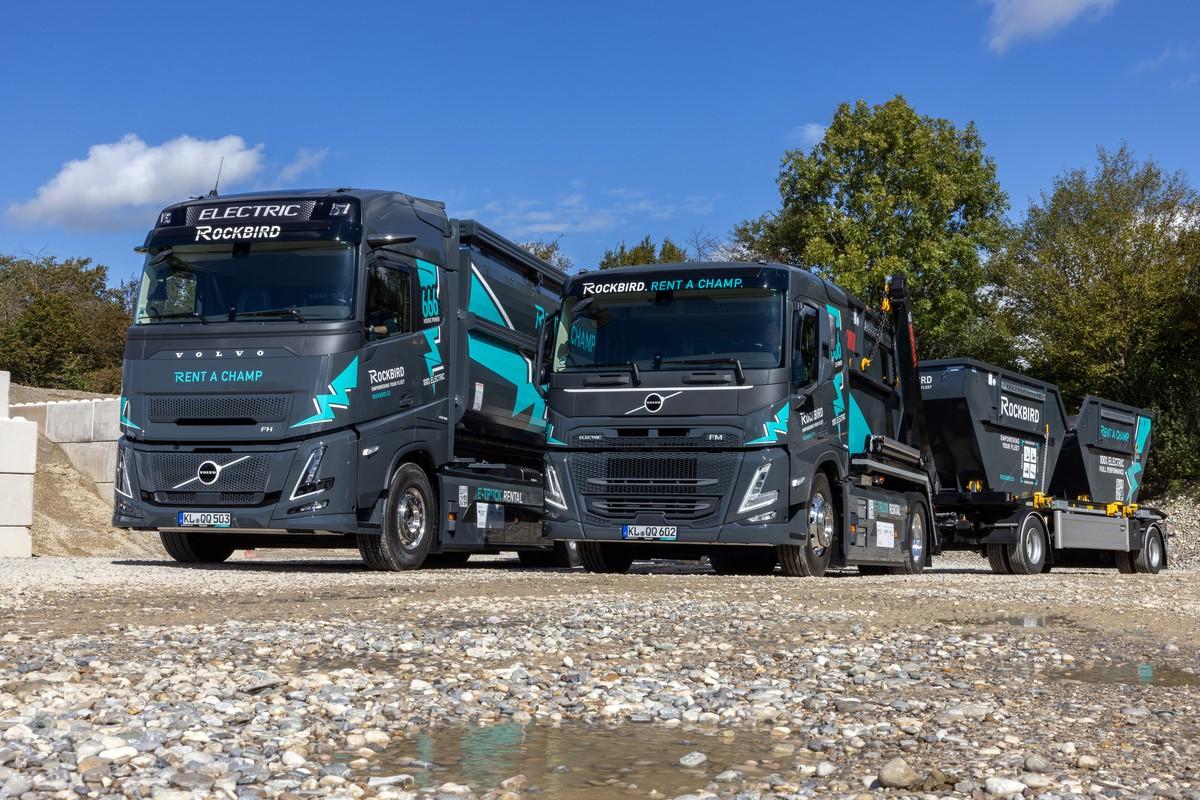 Rockbird hat zwei weitere E-Laster für den Bau
für 2025 in der Pipeline. | Foto: Volvo Trucks