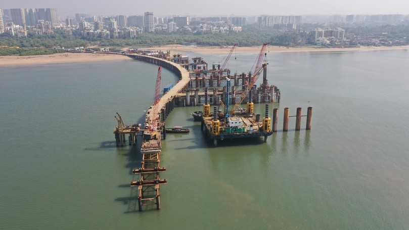 Für die Mega-Baustelle in Mumbai wurde mit Unterstützung von Bentley in einer vernetzten Datenumgebung 3D-Modelle sowie 4D- und 5D-Simulationen erstellt. | Foto: Bentley Systems Für die Mega-Baustelle in Mumbai wurde mit Unterstützung von Bentley in einer vernetzten Datenumgebung 3D-Modelle sowie 4D- und 5D-Simulationen erstellt. | Foto: Bentley Systems
