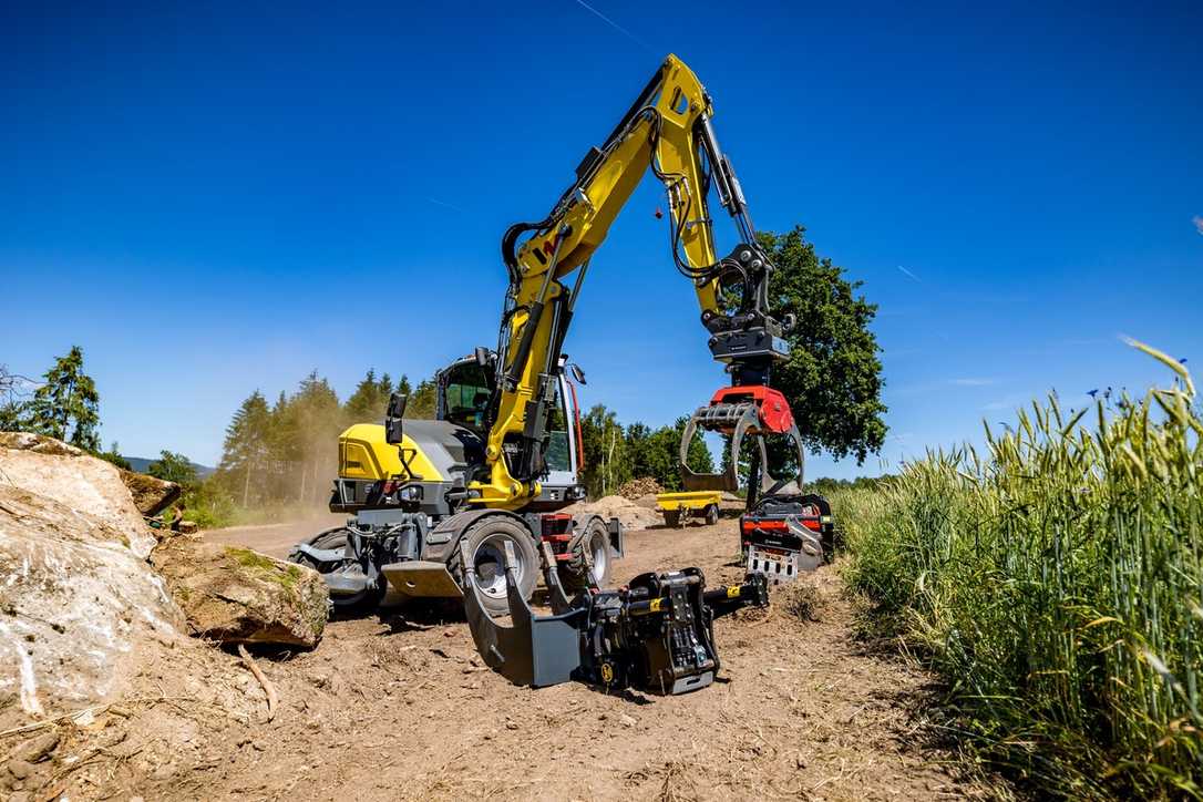 Wacker Neuson mit neuem Mobilbagger und Zero Emission auf der Demopark 2023