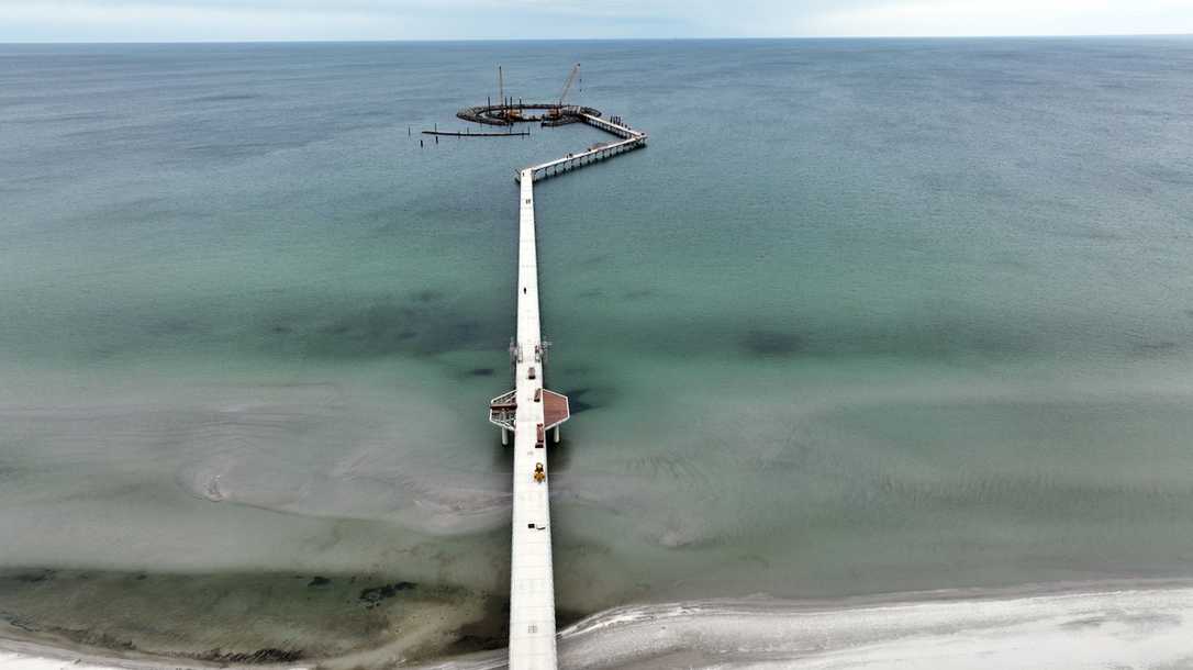 Neue Seebrücke Prerow: Fester Halt für die längste Seebrücke der Ostsee