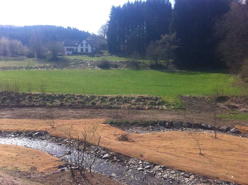 Erosionsschutzmatten unterstützen auch bei der Wiederherstellung natürlicher Lebensräume. | Foto: IGG