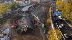 Urban Mining beim Brückenabbruch in Berlin