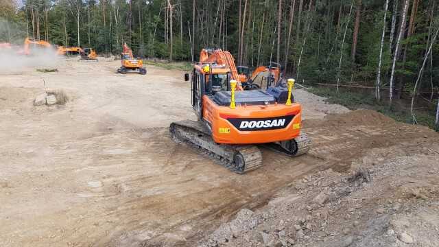 Maschinensteuerungen von Leica, Trimble oder Moba sind jetzt ab Werk für Doosan-Maschinen von 14 bis 30 Tonnen erhältlich. Doosan hofft, sich dadurch von seinen Wettbewerbern absetzen zu können. | Foto: Doosan