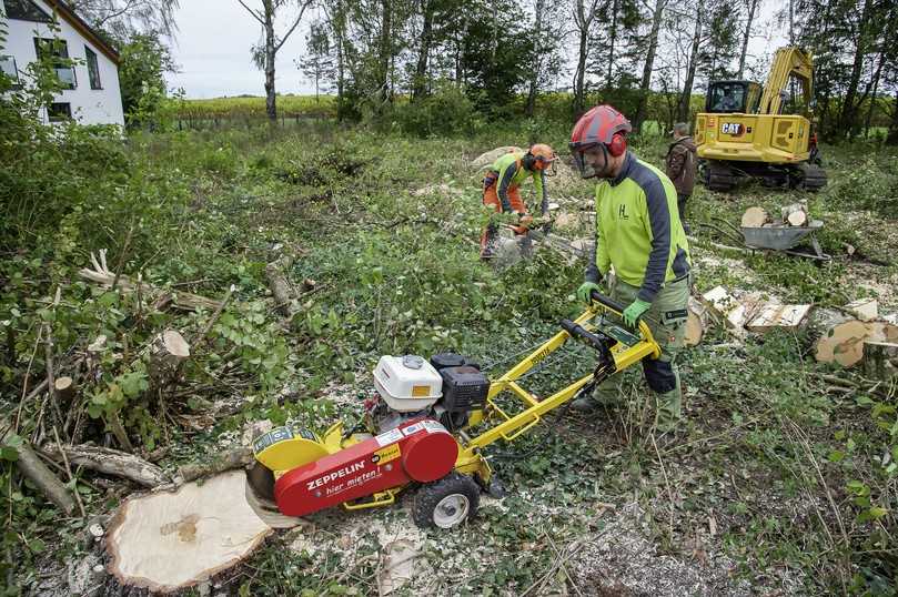 Die kompakte Fräse RG 13 S II ermöglicht eine restlose und sichere Entfernung von Baumstümpfen. | Foto: action press / Christian Rudnik