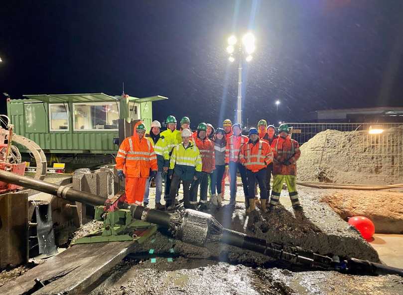 Rohreinzug des HDPE da 315 unter dem Thyborøn-Kanal | Foto: Bohlen & Doyen Bau