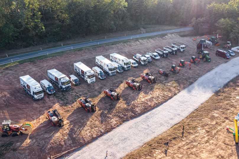 Die Flotte der Mucaj Tiefbau GmbH ist inzwischen auf zehn Bohranlagen angewachsen. | Foto: Mucaj Tiefbau