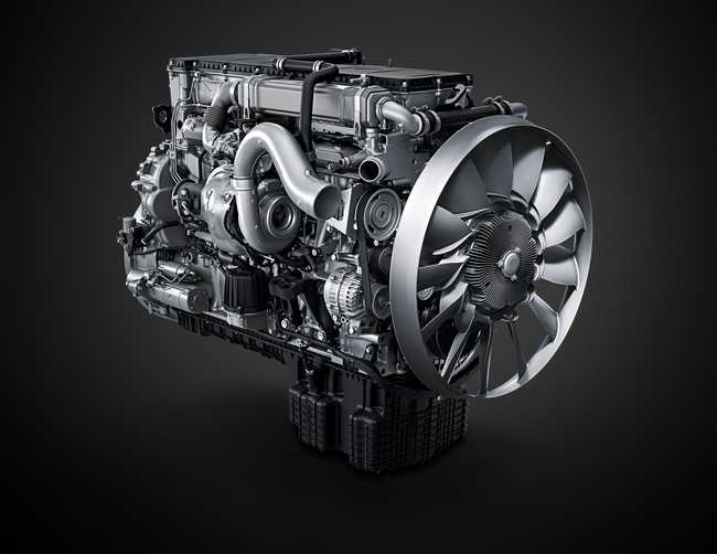 Neue, selbst entwickelte Turbolader mit höherem Wirkungsgrad versprechen Einsparungen beim Dieselverbrauch der Triebwerke. | Foto: Mercedes-Benz Trucks