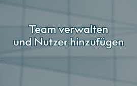 Team verwalten