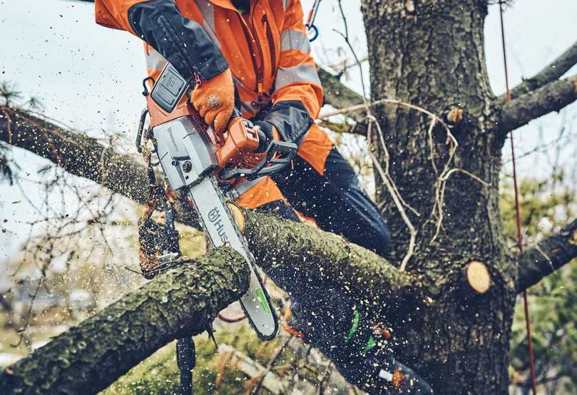 Mit der T542i XP und 542i XP stellt Husqvarna auf der Demopark nach eigenen Angaben die weltweit erste Akku-Kettensäge mit Kupplung vor. | Foto: Husqvarna