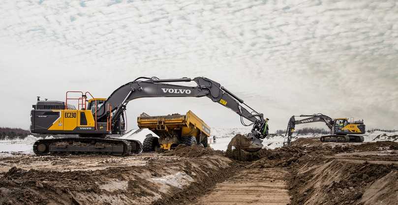 Ein nachhaltiger Betrieb mit niedrigem Lärmpegel und null Emissionen ist mit dem neuen elektrischen Volvo EC230 Electric möglich. | Foto: Volvo CE