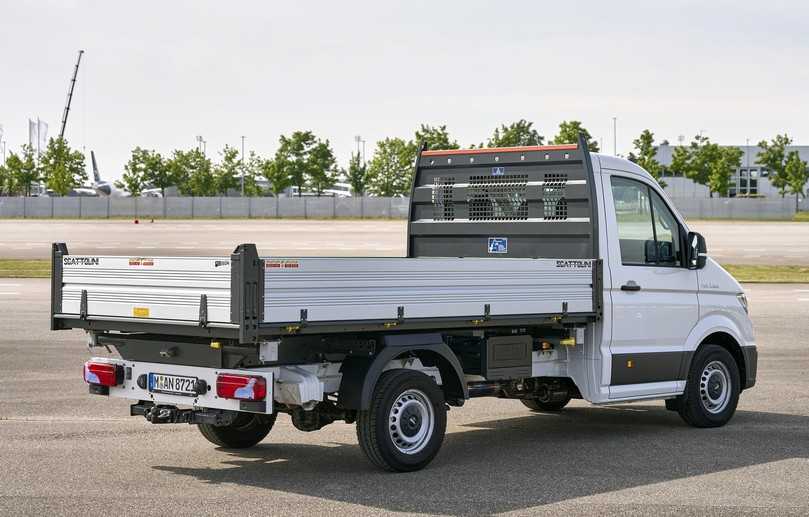 MAN TGE mit Scattolini-Kipper samt leichten Aluminium-Bordwände. | Foto: MAN MAN TGE mit Scattolini-Kipper samt leichten Aluminium-Bordwände. | Foto: MAN