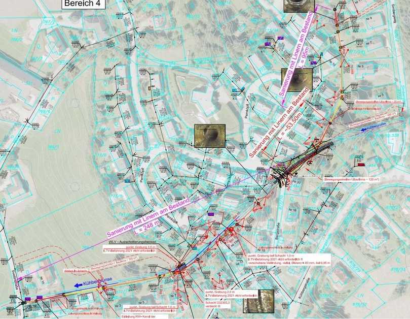 Plan mit Sanierungsvorschlag | Foto: Swietelsky-Faber Kanalsanierung