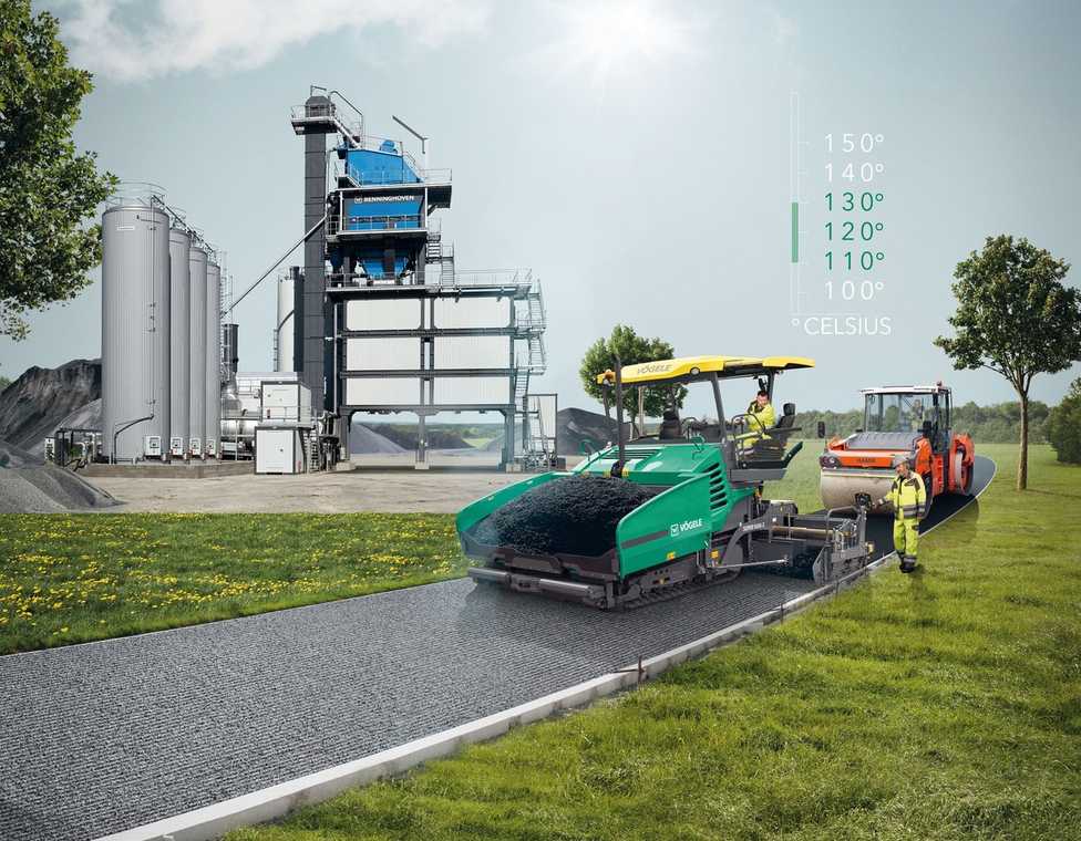 Temperaturabgesenkter Asphalt spart Energie und Emissionen