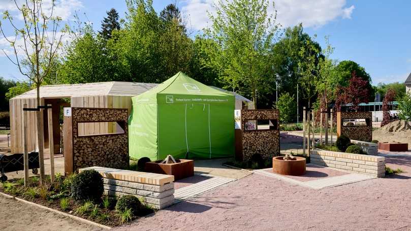 Die Flächen des Berufswettbewerbs „Bayern Cup“ vermitteln in komprimierter Form einen Einblick in die praktischen Ausbildungsinhalte und vielseitigen Arbeitsgebiete der Landschaftsgärtner. | Foto: VGL Bayern Die Flächen des Berufswettbewerbs „Bayern Cup“ vermitteln in komprimierter Form einen Einblick in die praktischen Ausbildungsinhalte und vielseitigen Arbeitsgebiete der Landschaftsgärtner. | Foto: VGL Bayern