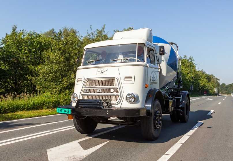 Vom Museum auf die Straße mit dem Fahrmischer Kikker DAF A 1902 DS und 165 PS aus 5,78 Liter Hubraum. | Foto: Bart Lijten