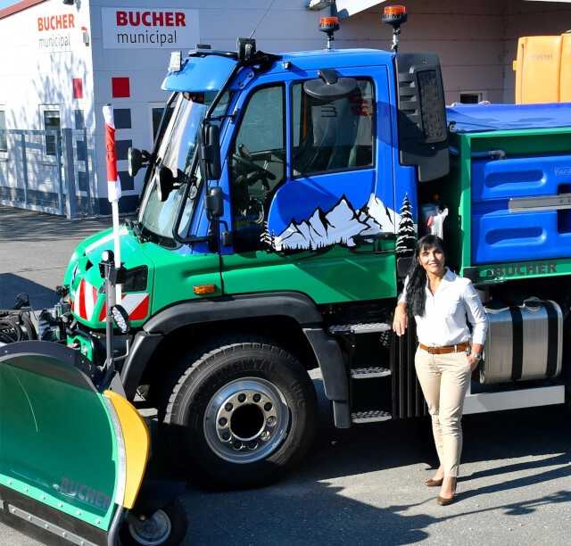 Victoria Rasoulkhani, Geschäftsführerin des traditionsreichen Herstellers von Räum- und Streutechnik für sämtliche Arten von Trägerfahrzeugen.