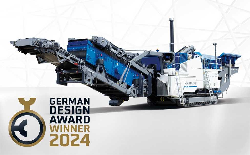 Elektrischer Prallbrecher von Kleemann erhält German Design Award 2024