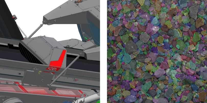 Unmittelbaren Anteil haben die Forscher der Montanuniversität Leoben auch bei der Entwicklung eines optischen Sensors oberhalb des Hauptaustragsbandes und des zugehörigen Analyse-Verfahrens zur fortlaufenden Bestimmung der Kornverteilung im gebrochenen Produkt. | Foto: SBM Mineral Processing