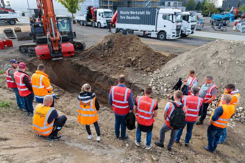 An elf verschiedenen Demobaustellen können reale Situationen und Prozesse aus dem Tiefbau abgebildet und besprochen werden. | Foto: Coreum