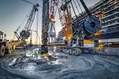 Premiere im Hafen: Neue Liebherr-Fräse LSC 8-20 im ersten Praxiseinsatz
