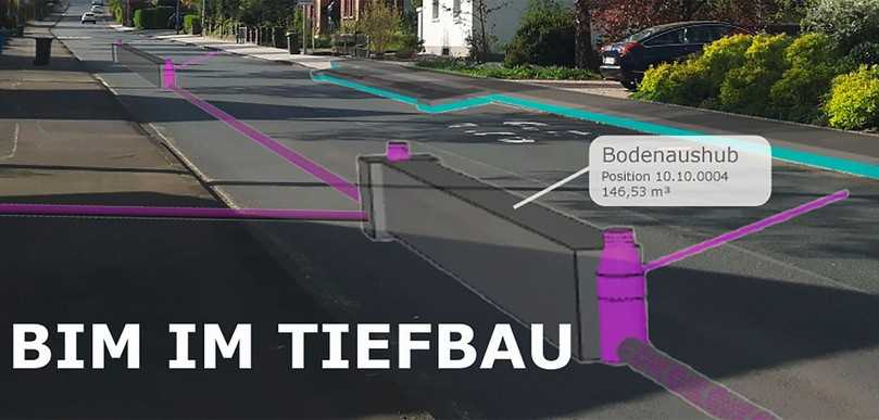 Auch im Tiefbau kann das Bauwerk in einem digitalen Modell abgebildet werden und die Produktivität durch unmittelbaren Datenaustausch zwischen den Instanzen verbessern. | Foto: Frank Kocher, bim-tiefbau.de