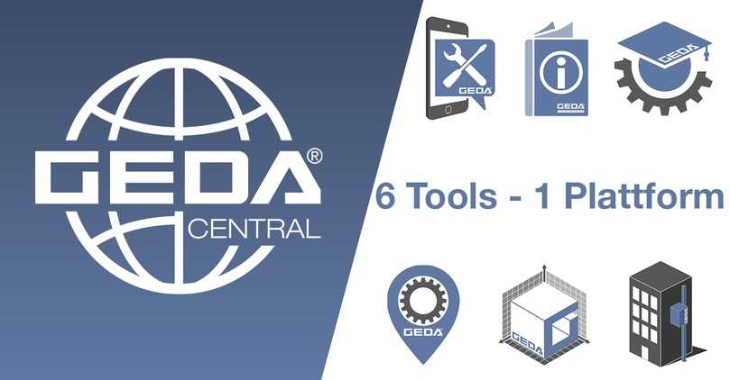 GEDA Central – Sechs Tools an einem Ort | Foto: GEDA