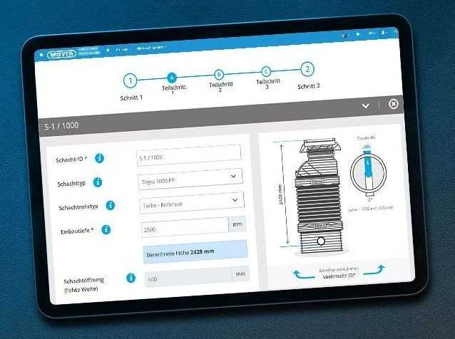 Nutzer des Tegra-Schachtkonfigurators können jederzeit, allerorts und von jedem Gerät online per Browser auf ihre Projekte und Berechnungen zugreifen. Dabei sind ihre Daten vor einem Fremdzugriff und vor Verlust sicher geschützt. | Foto: Wavin GmbH