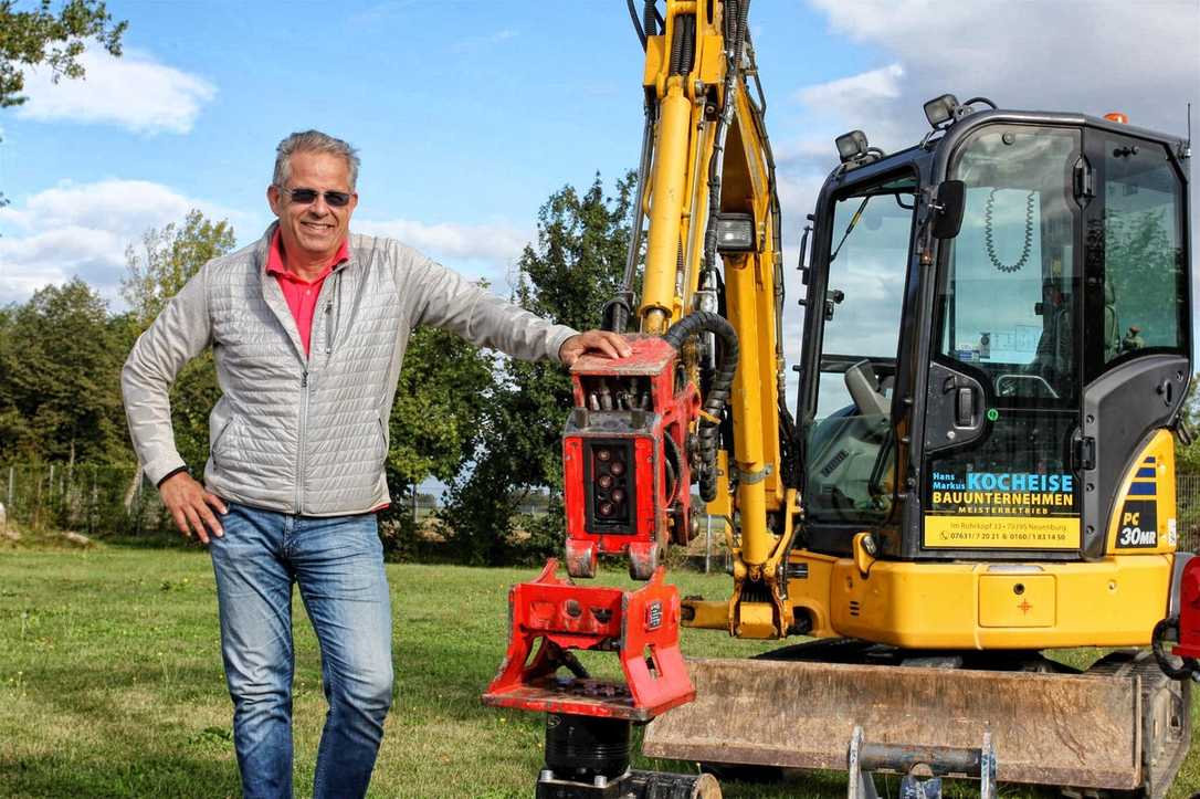 Vollhydraulischer Schnellwechsler für Minibagger