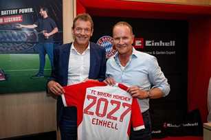 Einhell verlängert Partnerschaft mit Bayern München
