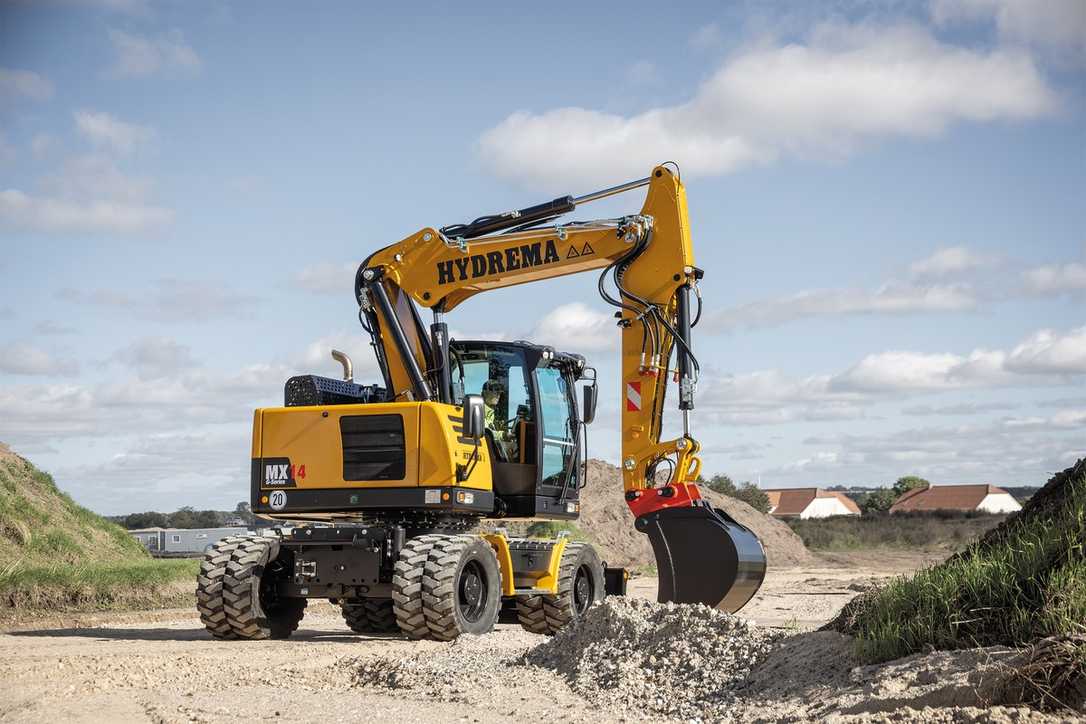 bauma 2022: Hydrema zeigt stärksten Mobilbagger der 14-Tonnen-Klasse