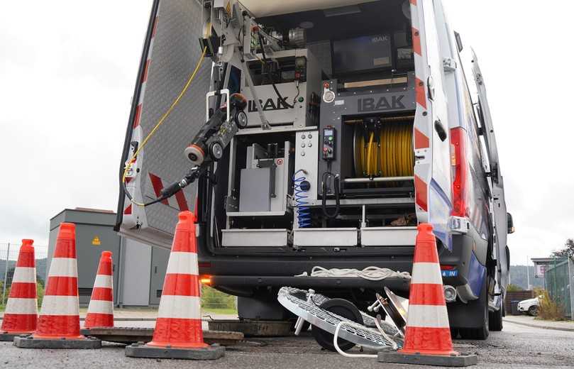 Sämtliche Anlagenkomponenten sind durchdacht angeordnet, um alle im Kanal anfallenden Inspektionsaufgaben bedienerfreundlich erledigen zu können. | Foto: IBAK