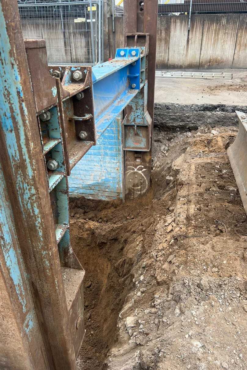 U-Laufwagen sorgen für eine große Rohrdurchlasshöhe und damit für vereinfachte Abläufe auf der Baustelle. | Foto: Terra Infrastructure GmbH U-Laufwagen sorgen für eine große Rohrdurchlasshöhe und damit für vereinfachte Abläufe auf der Baustelle. | Foto: Terra Infrastructure GmbH