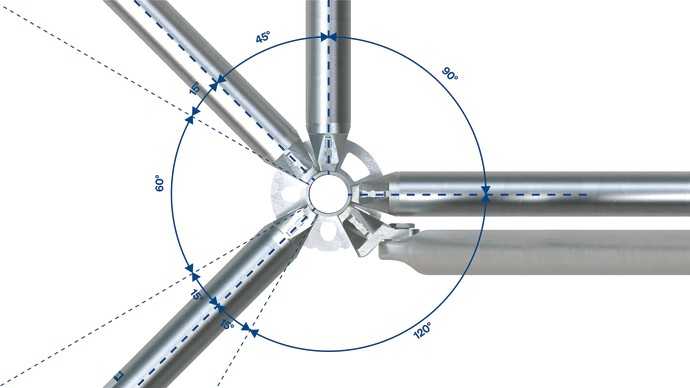 Der Ringlock-Gerüstknoten mit drehbarem Keilkopf | Foto: Doka