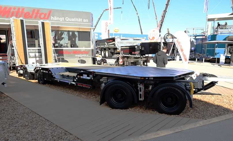 Müller-Mitteltal Tiefladeanhänger PT 40 RM ML | Foto: QUATEX Müller-Mitteltal Tiefladeanhänger PT 40 RM ML | Foto: QUATEX