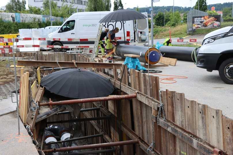 Derzeit läuft in Dielsdorf und Regensdorf der Ausbau des Fernwärmenetzes. | Foto: Brugg Pipes Derzeit läuft in Dielsdorf und Regensdorf der Ausbau des Fernwärmenetzes. | Foto: Brugg Pipes