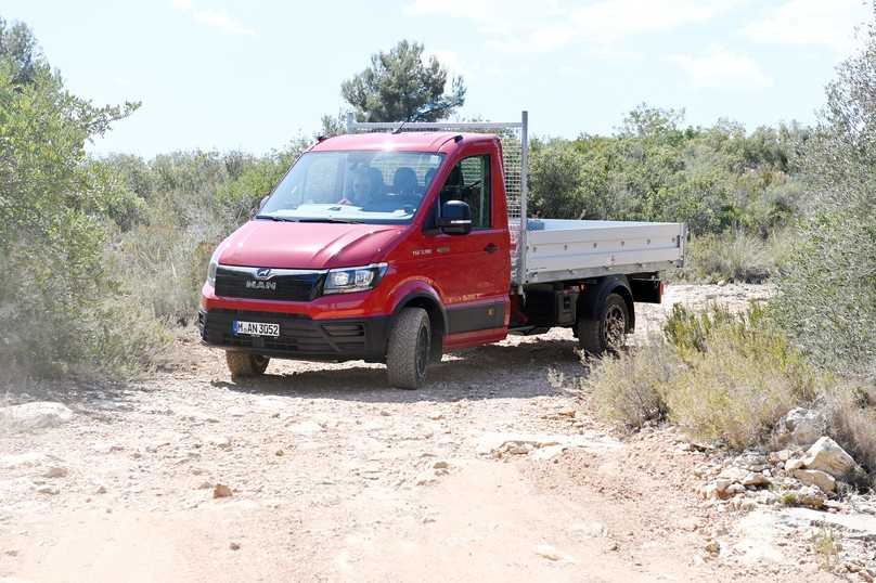 Ein Transporter, zwei Allradsysteme: MAN TGE 4x4 für den Einsatz abseits der Straße. | Foto: Randolf Unruh