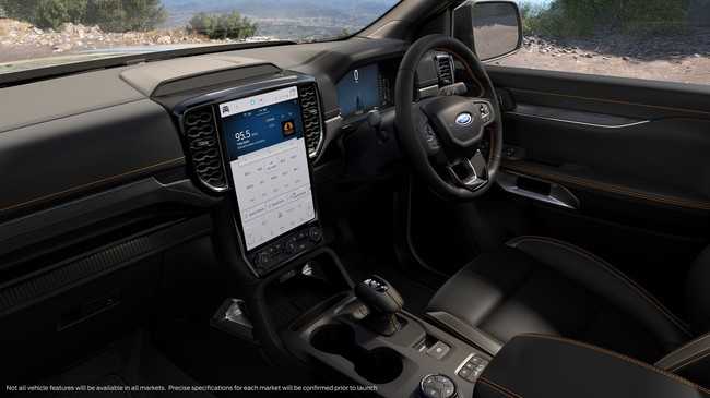 Pick-Up mit Mega-Bildschirm: Das 12-Zoll-Display im neuen Ranger ist laut Ford das größte im Wettbewerbsumfeld. | Foto: Ford